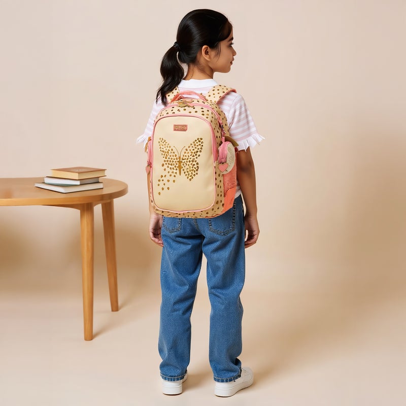 Must Butterfly Print Backpack for Girls - Image 2